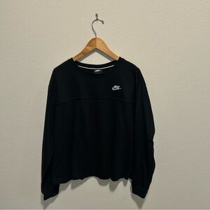 Nike Women's Black Crew Neck Sweater / heavy tee